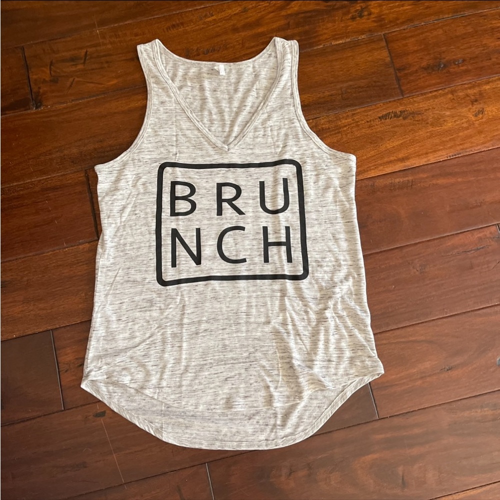 Brunch gray tank xl